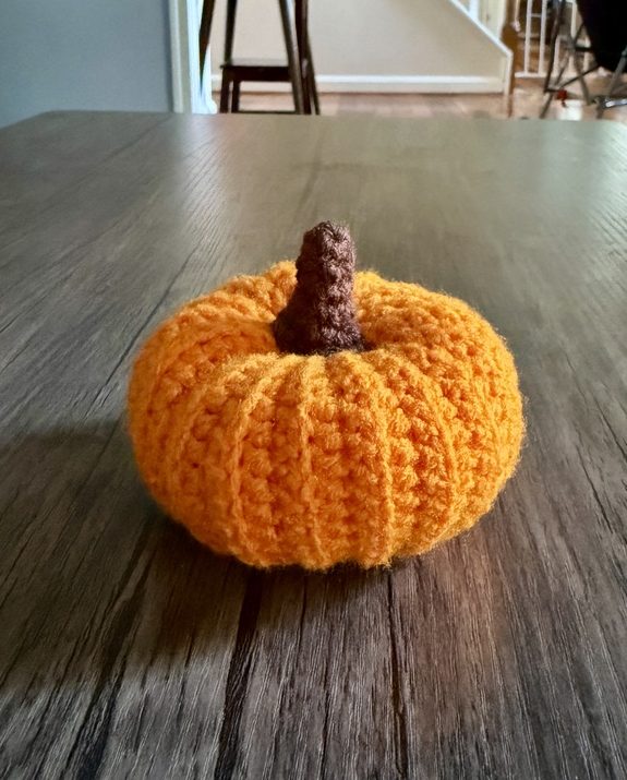 Crochet amigurumi pumpkin handmade craft finished object